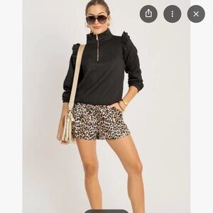 Leopard Print Women's Shorts